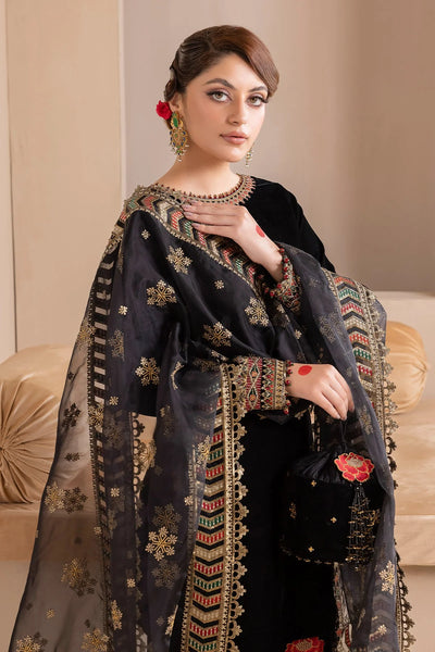 Black Embroidered Patiala Salwar Suit at PinkPhulkari CaliforniaBlack Embroidered Patiala Salwar Suit at PinkPhulkari California
