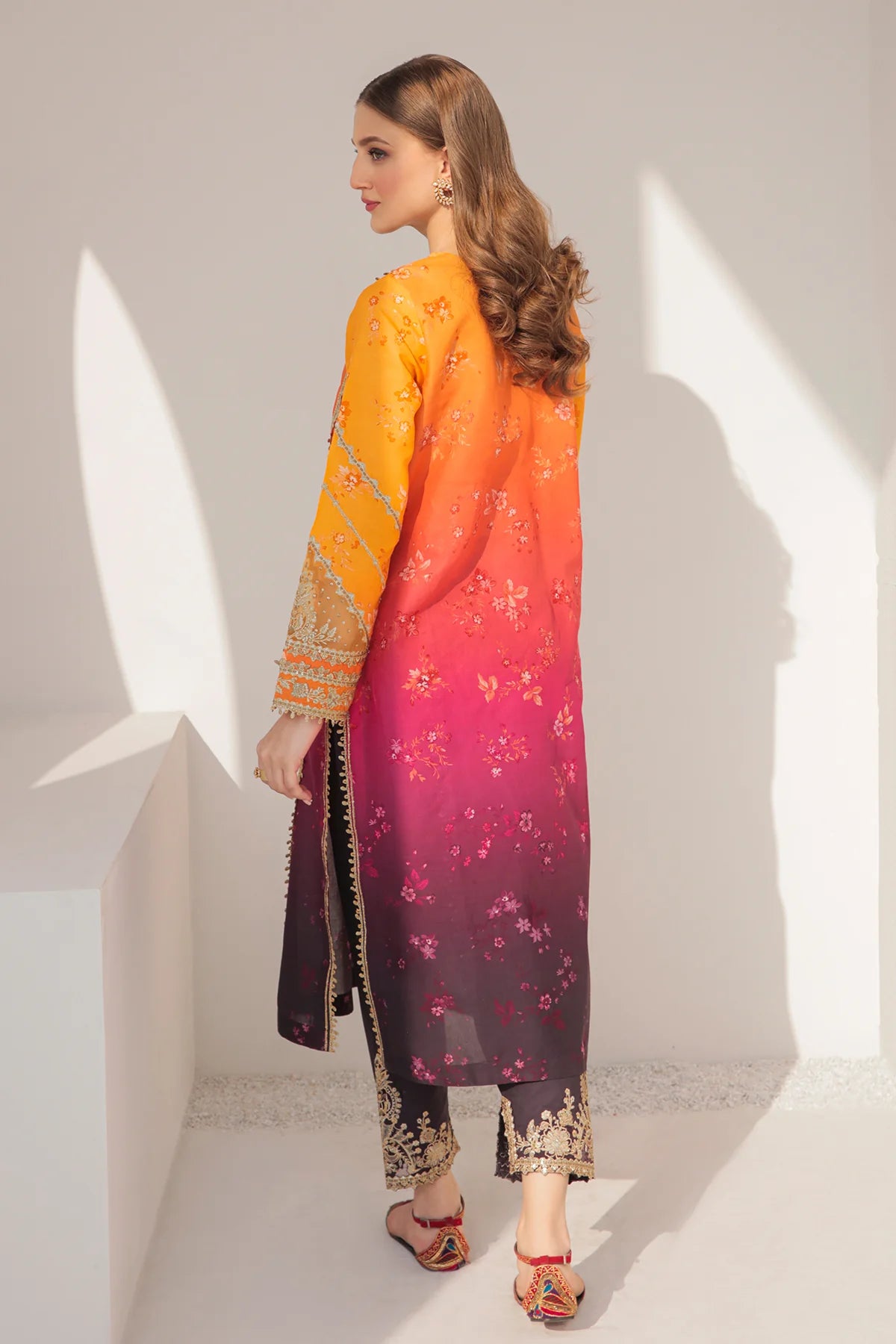 Buy Women's Sunset Ombre Shalwar Suit at PinkPhulkari California