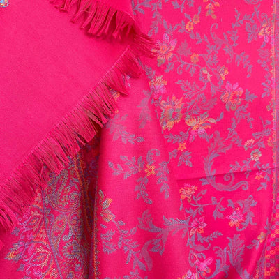Buy Pink Pashmina Kani Kashmiri Shawl at PinkPhulkari CaliforniaBuy Pink Pashmina Kani Kashmiri Shawl at PinkPhulkari California