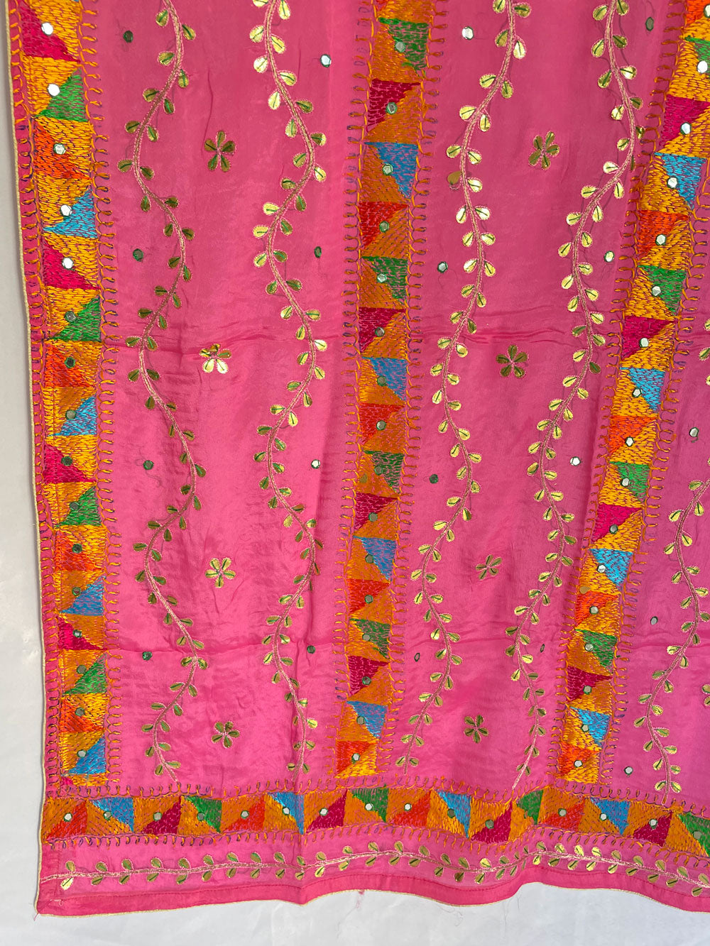 Buy Dark Pink Handwork Phulkari Dupatta at PinkPhulkari California