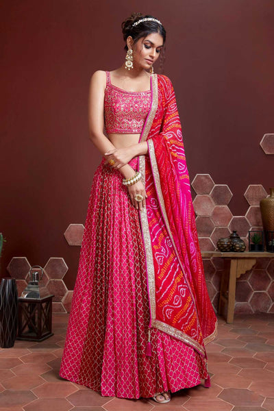 Buy Pink Chinon Silk Embroidered Lehenga Choli Set at PinkPhulkari Buy Pink Chinon Silk Embroidered Lehenga Choli Set at PinkPhulkari 