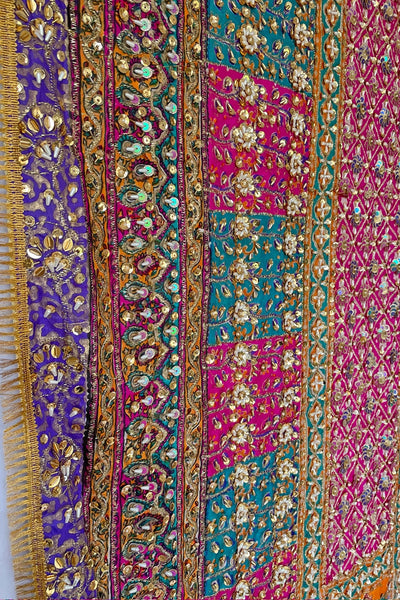 Buy Handwork Pakistani Silk Dupatta HC13 at PinkPhulkari CaliforniaBuy Handwork Pakistani Silk Dupatta HC13 at PinkPhulkari California