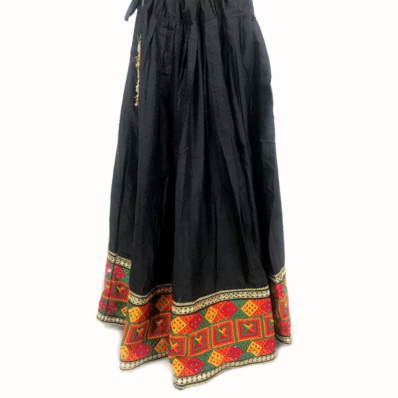 Buy Phulkari Lehenga Long Flared Skirt Ghagra PinkPhulkari California