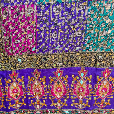 Sheesha Work Blue Multicolored Pakistani Silk Dupatta with Lining, phulkari dupatta, chunni, bridal dupatta, pink phulkariSheesha Work Blue Multicolored Pakistani Silk Dupatta with Lining, phulkari dupatta, chunni, bridal dupatta, pink phulkari